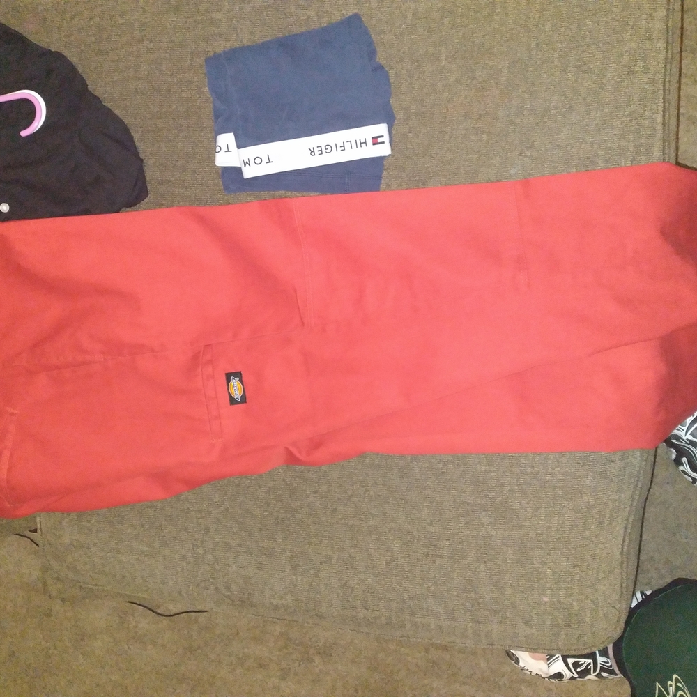 Dickies Red Cargo Pants for Versatile Style